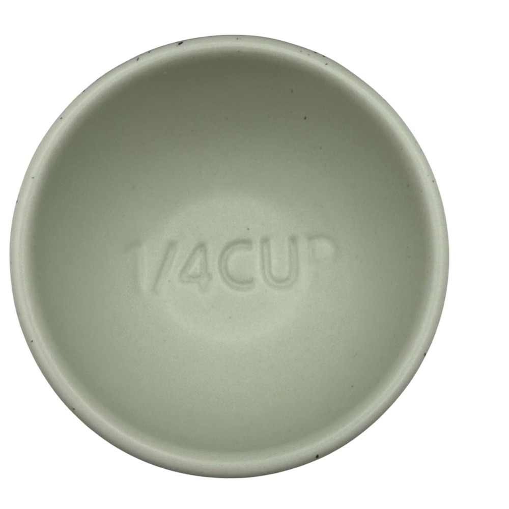 Greg Natale Ceramic Measuring Cup Set of 4 Sage Green New in Box